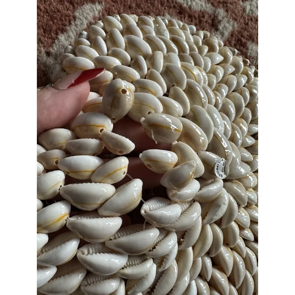Mid Century Shell Doily Trivets Seashell Circle‎ Design Hot Pad Decorative